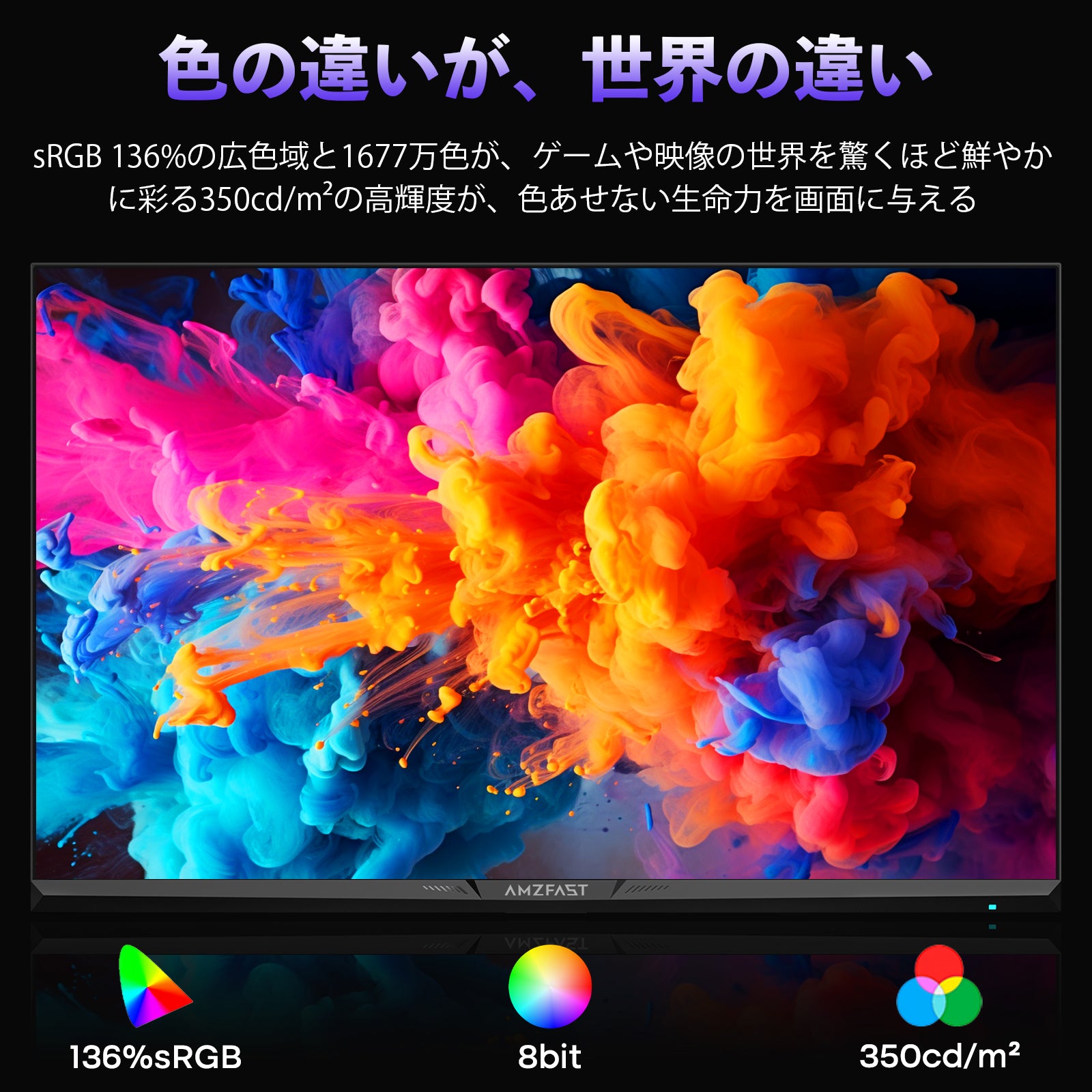 AMZG25F6Q Max - 24.5インチ 320Hz ゲーミングモニター WQHD