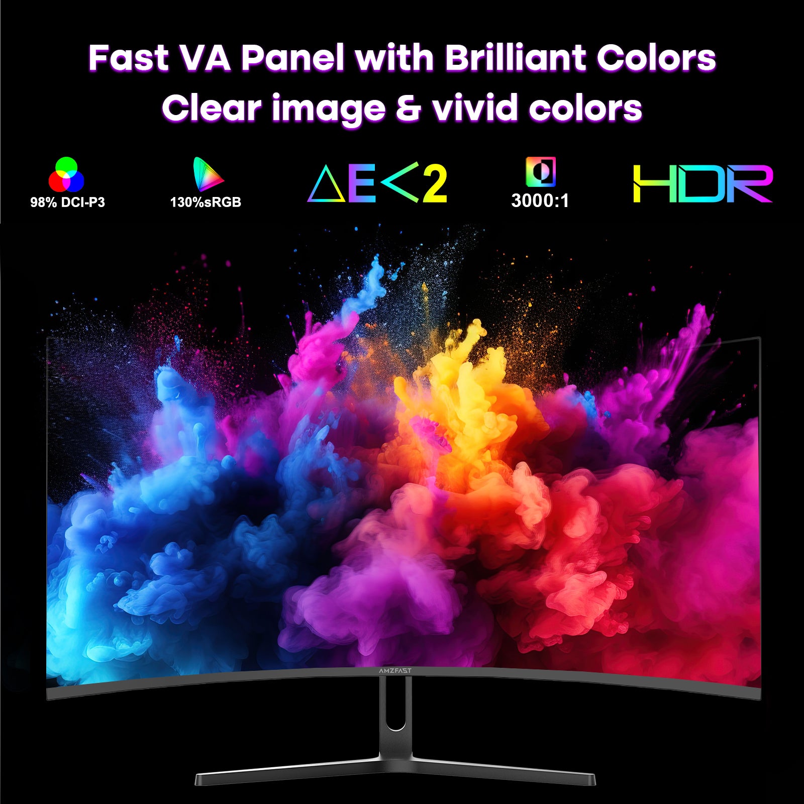 AMZFAST 34 inch Ultrawide Curved Gaming Monitor 240Hz UWQHD